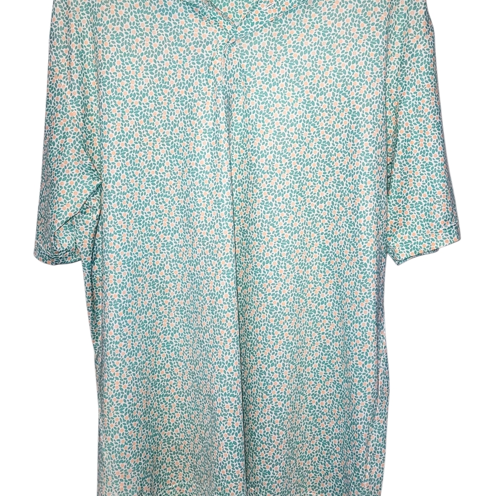 Peter Millar Teal and White Casual Shirt‎